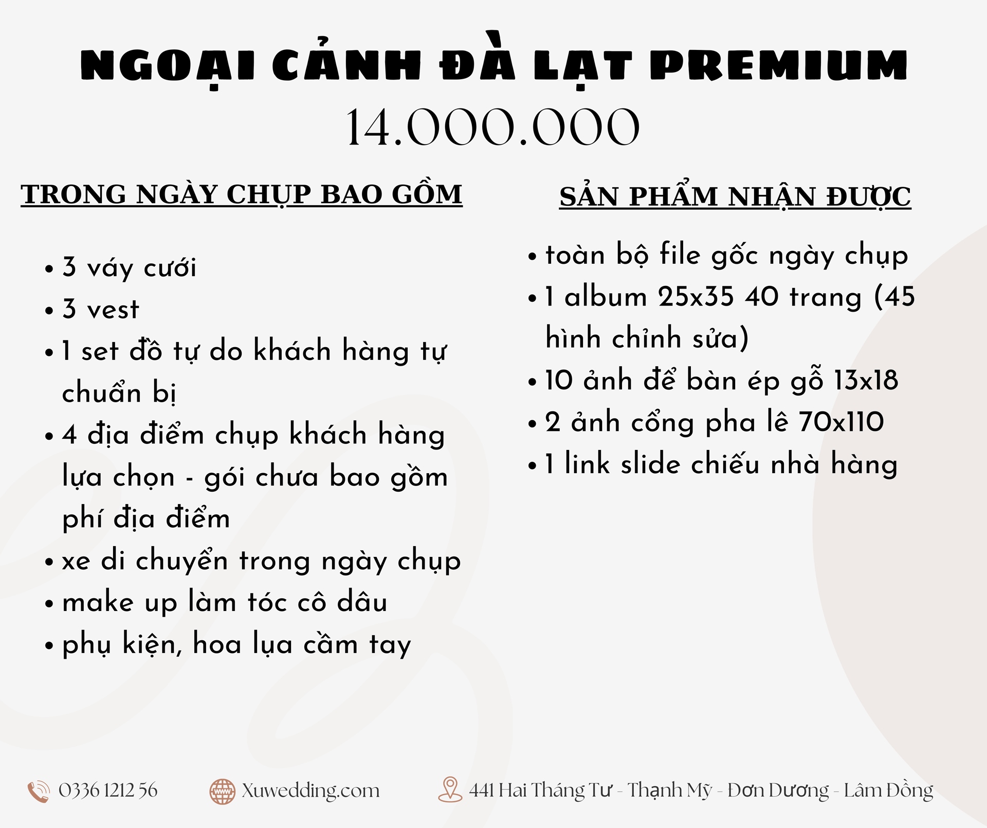 Ngoại cảnh Đà Lạt Premium